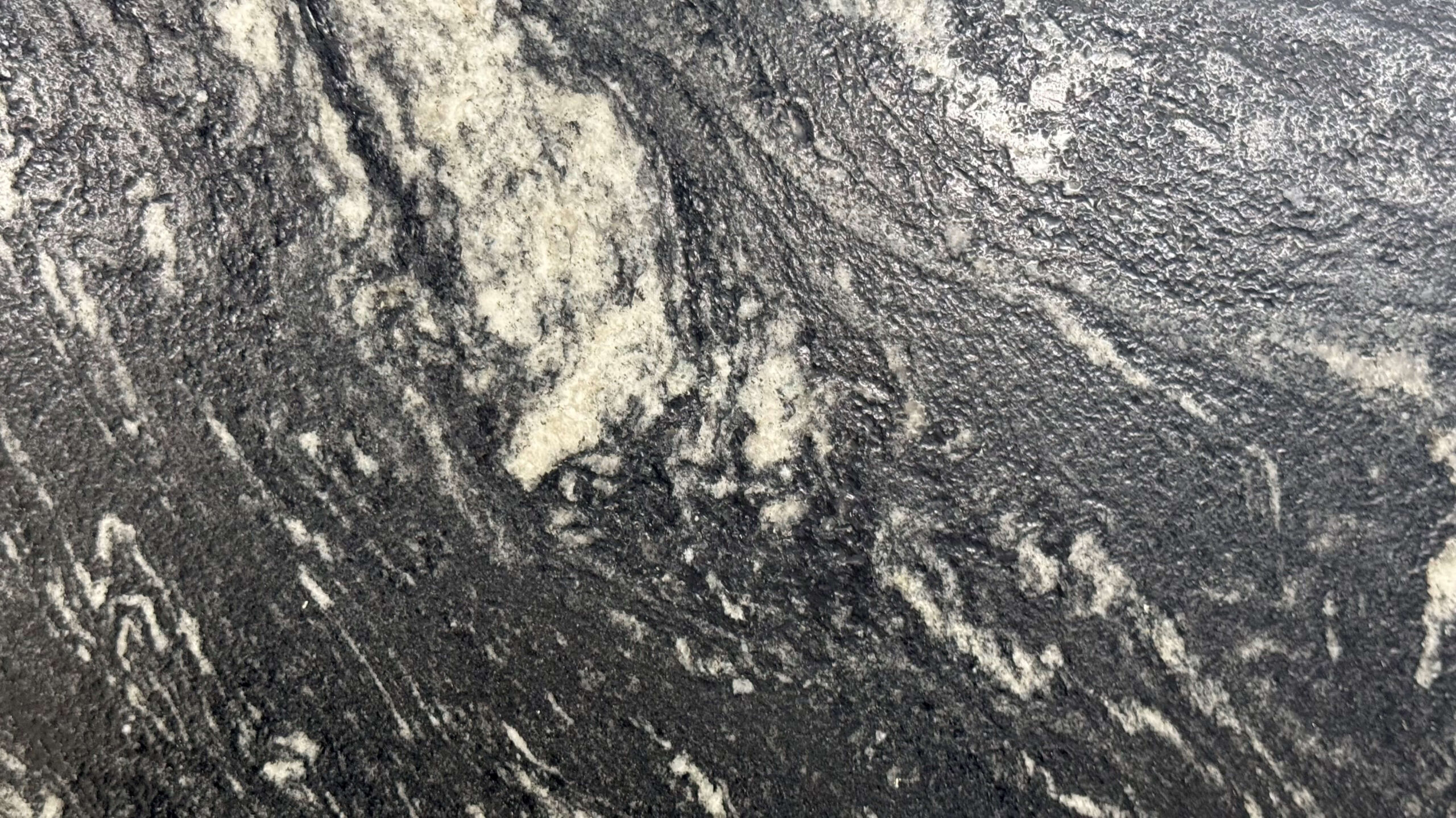 Black Storm (Leathered) CLOSEUP - Earth Stone Slabs
